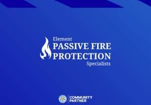 Element passive fire protection become official Leicester city FC Community Partners